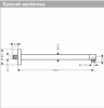 Hansgrohe  Ramię prysznicowe S 39 cm czarny mat 24357670